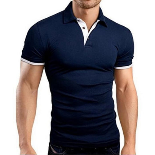 Puimentiua Mens Polo Shirt 2019 New Summer Short Sleeve Turn-over Collar Slim Tops Casual Breathable Solid Color Business Shirt